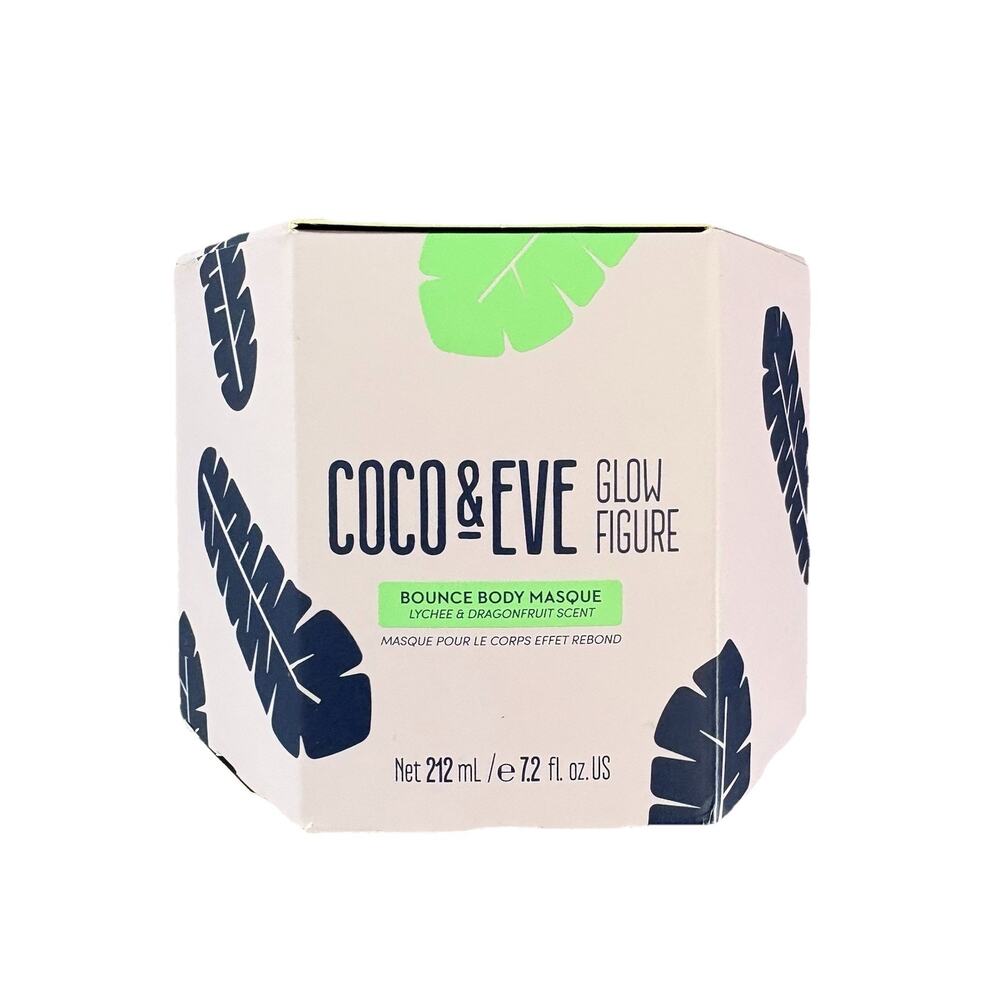 Coco & Eve Glow Figure Bounce Body Mask 7.2 fl oz /212 mL Lychee & Dragonfruit